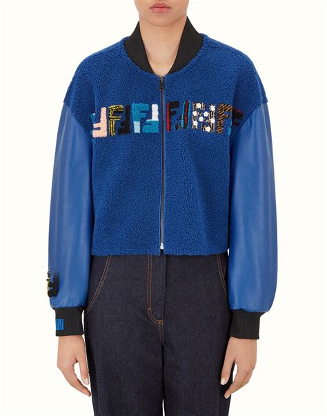 fendi jacket blue|fendi jacket women.